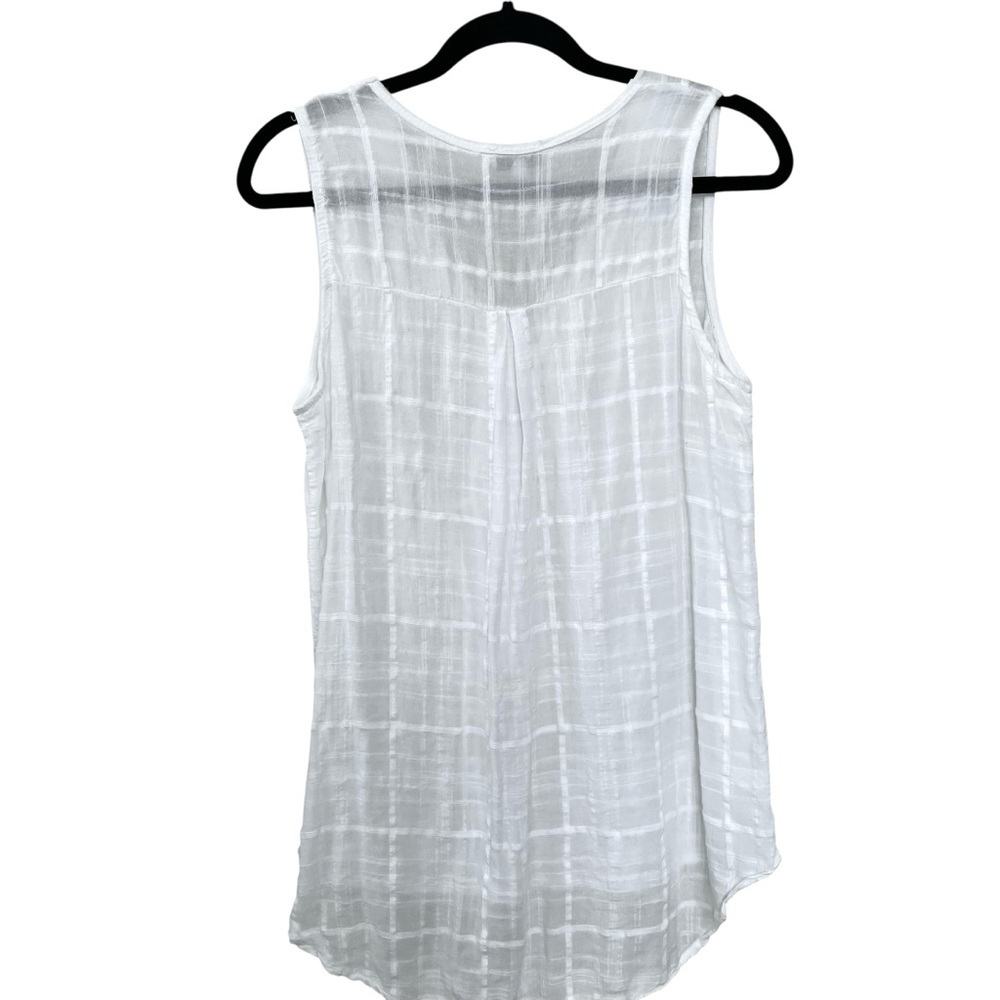 APRICOT White V-Neck Sleeveless Blouse M/L - Picture 5 of 7